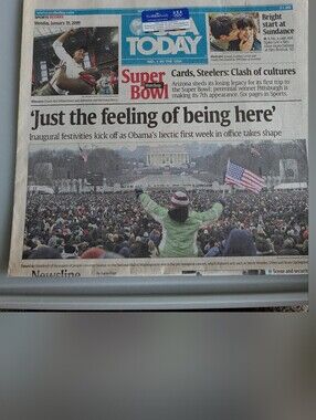 USA Today Newspaper Front Page Obama Inauguration
